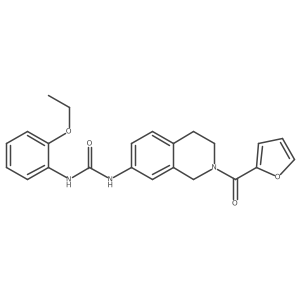 1-(2-Ethoxyphenyl)-3-(2-(furan-2-carbonyl)-1,2,3,4-tetrahydroisoquinolin-7-yl)urea结构式
