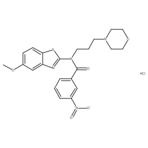 N-(5-methoxybenzo[d]thiazol-2-yl)-N-(3-morpholinopropyl)-3-nitrobenzamide hydrochloride Structure