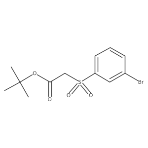 Tert-butyl 2-(3-bromophenylsulfonyl)-acetate结构式