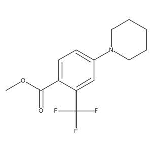 Methyl 4-piperidin-1-yl-2-(trifluoromethyl)benzoate Structure