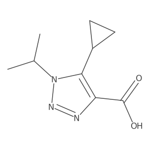 5-Cyclopropyl-1-isopropyl-1h-1,2,3-triazole-4-carboxylic acid Structure