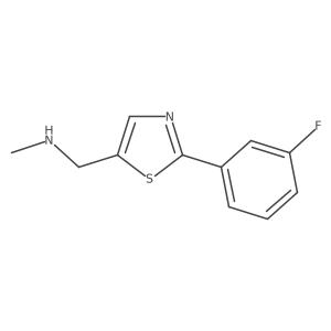 1-(2-(3-fluorophenyl)thiazol-5-yl)-N-methylmethanamine Structure