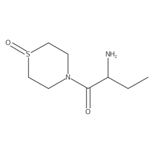 2-Amino-1-(1-oxidothiomorpholino)butan-1-one结构式
