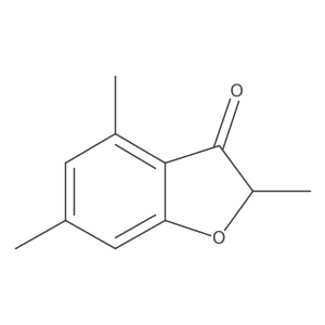 2,4,6-Trimethyl-2,3-dihydro-1-benzofuran-3-one Structure
