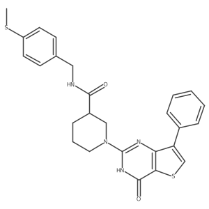 N-[4-(methylsulfanyl)benzyl]-1-(4-oxo-7-phenyl-3,4-dihydrothieno[3,2-d]pyrimidin-2-yl)piperidine-3-carboxamide Structure
