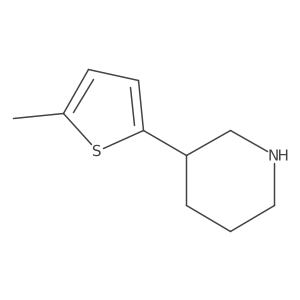 3-(5-Methylthiophen-2-yl)piperidine结构式
