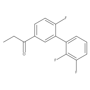 1-(6,2',3'-Trifluorobiphenyl-3-yl)-propan-1-one Structure