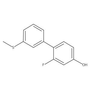 3-Fluoro-4-(3-methylthiophenyl)phenol Structure