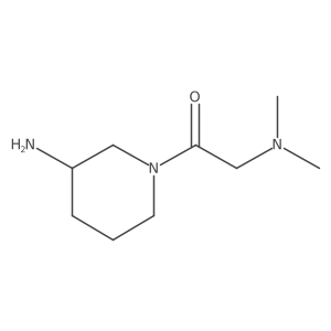 1-(3-Aminopiperidin-1-yl)-2-(dimethylamino)ethan-1-one Structure