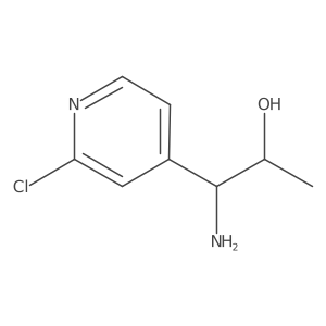 (1R,2S)-1-Amino-1-(2-chloropyridin-4-yl)propan-2-ol Structure