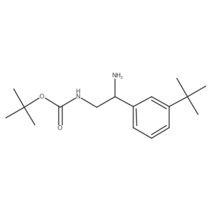 tert-butyl N-[2-amino-2-(3-tert-butylphenyl)ethyl]carbamate结构式