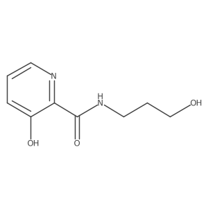 2-{Hydroxy[(3-hydroxypropyl)amino]methylidene}-2,3-dihydropyridin-3-one结构式
