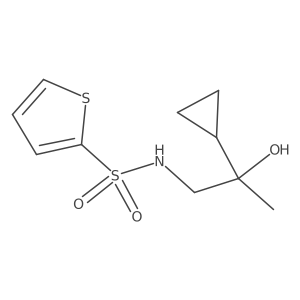N-(2-cyclopropyl-2-hydroxypropyl)thiophene-2-sulfonamide Structure