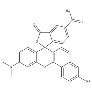 10-(Dimethylamino)-3-hydroxy-3'-oxo-3'H-spiro[benzo[c]xanthene-7,1'-isobenzofuran]-5'-carboxylic acid Structure