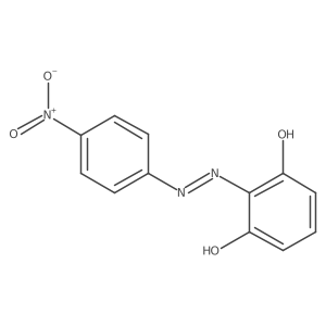 (E)-2-((4-Nitrophenyl)diazenyl)benzene-1,3-diol结构式