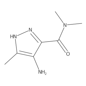 4-amino-N,N,5-trimethyl-1H-pyrazole-3-carboxamide Structure