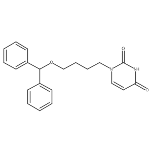 1-(4-(Benzhydryloxy)butyl)uracil Structure