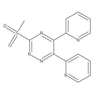 3-(Methylsulfonyl)-5,6-di-2-pyridinyl-1,2,4-triazine Structure
