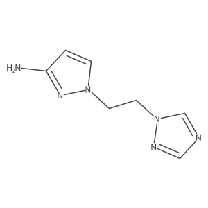 1-[2-(1H-1,2,4-Triazol-1-YL)ethyl]-1H-pyrazol-3-amine结构式
