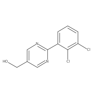 2-(2,3-Dichlorophenyl)pyrimidine-5-methanol结构式