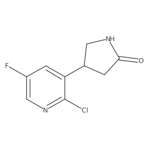 4-(2-Chloro-5-fluoropyridin-3-yl)pyrrolidin-2-one Structure