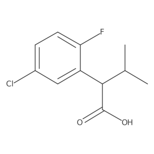 2-(5-Chloro-2-fluorophenyl)-3-methylbutanoic acid Structure