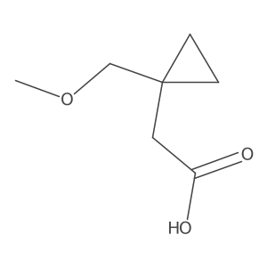 2-[1-(Methoxymethyl)cyclopropyl]acetic acid结构式