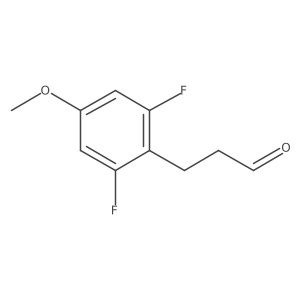 3-(2,6-Difluoro-4-methoxyphenyl)propanal Structure