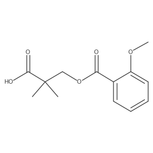3-(2-Methoxybenzoyl)oxy-2,2-dimethylpropanoic acid结构式
