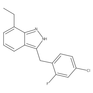 3-[(4-chloro-2-fluorophenyl)methyl]-7-ethyl-2H-indazole Structure