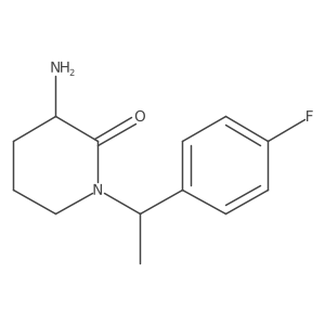 3-Amino-1-[1-(4-fluorophenyl)ethyl]piperidin-2-one Structure