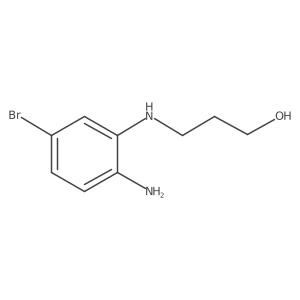 3-[(2-Amino-5-bromophenyl)amino]-1-propanol Structure