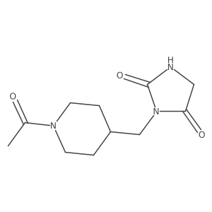 3-((1-Acetylpiperidin-4-yl)methyl)imidazolidine-2,4-dione Structure