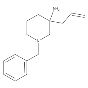 1-Benzyl-3-prop-2-enylpiperidin-3-amine Structure