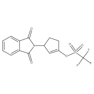 3-(1,3-Dioxoisoindolin-2-yl)cyclopenta-1-en-1-yl trifluoromethanesulfonate Structure