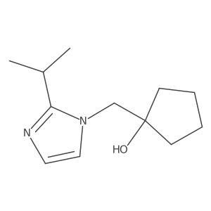 1-{[2-(propan-2-yl)-1H-imidazol-1-yl]methyl}cyclopentan-1-ol Structure