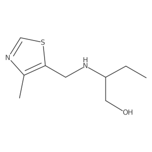 2-{[(4-Methyl-1,3-thiazol-5-yl)methyl]amino}butan-1-ol Structure