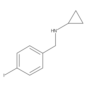 N-[(4-iodophenyl)methyl]cyclopropanamine结构式