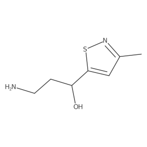 3-Amino-1-(3-methyl-1,2-thiazol-5-yl)propan-1-ol Structure