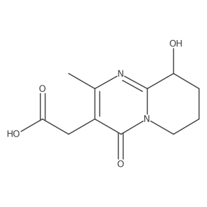 4H-Pyrido(1,2-a)pyrimidine-3-acetic acid, 6,7,8,9-tetrahydro-9-hydroxy-2-methyl-4-oxo-结构式