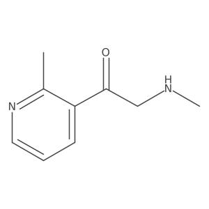 2-(Methylamino)-1-(2-methylpyridin-3-yl)ethan-1-one结构式