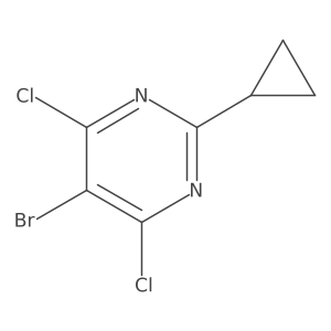 5-Bromo-4,6-dichloro-2-cyclopropylpyrimidine Structure