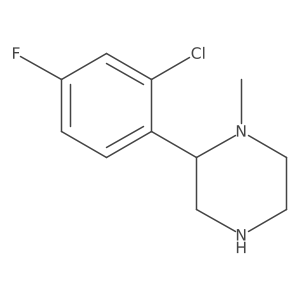 2-(2-Chloro-4-fluorophenyl)-1-methylpiperazine结构式