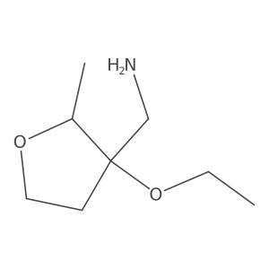 (3-Ethoxy-2-methyloxolan-3-yl)methanamine结构式