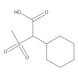 2-Cyclohexyl-2-methanesulfonylacetic acid Structure