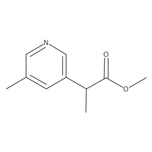 Methyl 2-(5-methylpyridin-3-yl)propanoate结构式