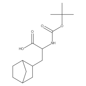 3-{Bicyclo[2.2.1]heptan-2-yl}-2-{[(tert-butoxy)carbonyl]amino}propanoic acid结构式