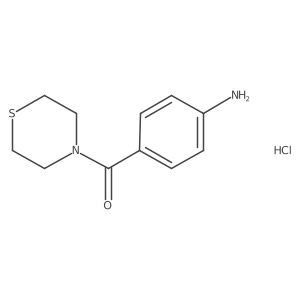 (4-Aminophenyl)-thiomorpholin-4-ylmethanone;hydrochloride结构式