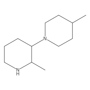 4-Methyl-1-(2-methylpiperidin-3-yl)piperidine Structure