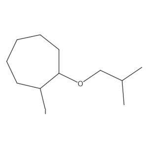 1-Iodo-2-(2-methylpropoxy)cycloheptane Structure
